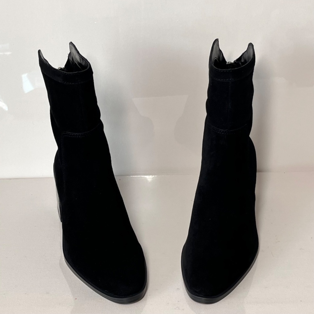 Vince Camuto Kortimy Water-Repellent Suede Mid-Shaft Boots - Picture 4 of 8